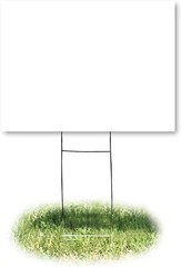 18×24 Durable Blank Yard Sign Kit (3,5,10, 50, or 100) with 24″ Stakes