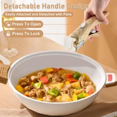 2 Pack Removable Handles for Pots and Pans – Universal Detachable Pan Handle