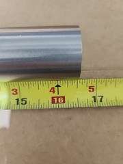 (Tag C63) 1.25″ Dia Titanium Round Rod x 16+” Inch Long 6AL4V-ELI Medical Grade