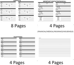 3 Year Calendar Monthly Planner Spiral Bound Approx 11″ x 8.5″ Start On Jan (Blu