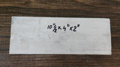 6061 Aluminum Flat Bar Stock – 10.5″ x 4″ x 2″ – Solid Block Plate Billet