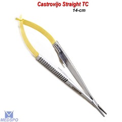 5-PCS Micro Dental Straight Castroviejo Needle Holder TC Surgical Instrument CE