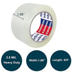 PROMAXCO Heavy Duty Packing Tape 36 Rolls Total 2340Y Clear 2.8 mil 1.88 inch…