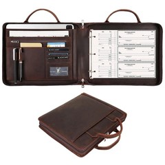 Zippered 3 Ring Check Binder 9×11.25 Business Check Holder