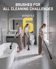 Fanttik Flip G9 Pro Electric Scrubber, VoltiPulse Motor, Dual-Speed Black