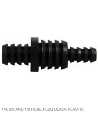 1/4” x 3/8” x 1/2” Barbed PVC Plastic Multifit Line Hose Tubing Plug Pack Of 20