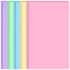 8.5″ x 14″ Colored Copy & Print Paper – 50 Sheets/100 Pages 5 Colors Rainbow …