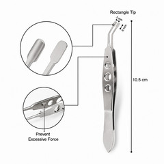 Meibomian Gland Expressor Forceps Kit German Ophthalmic instruments , 6 Pcs Set