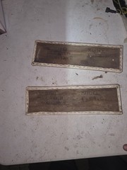 Gleaner F Combine NOS Seat Armrest? Backrest? White Pair