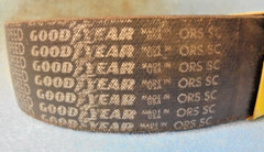 GOODYEAR VARIABLE SPEED TIMING BELT P/N:2330V338 L: 33.8 IN. W: 1-7/16 IN.