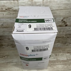1 Box Gammex NovaPlus Non-Latex PI Green Surgical Glove Size: 9 *See Dates*