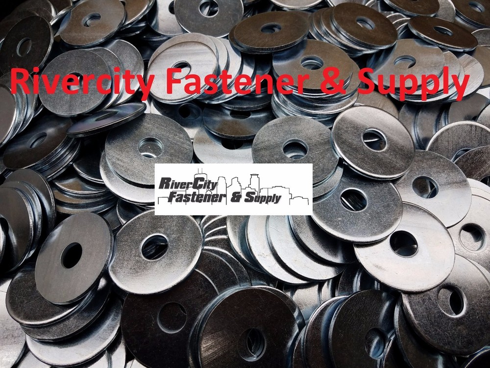 (5) Extra thick Heavy Duty Fender Washers 1/2″ x 2 ” Large OD 1/2×2