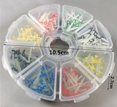 200 Pcs Dental Fiber Post Glass Quartz Teeth Restorative Posts 1.0 1.2 1.4 1.6mm