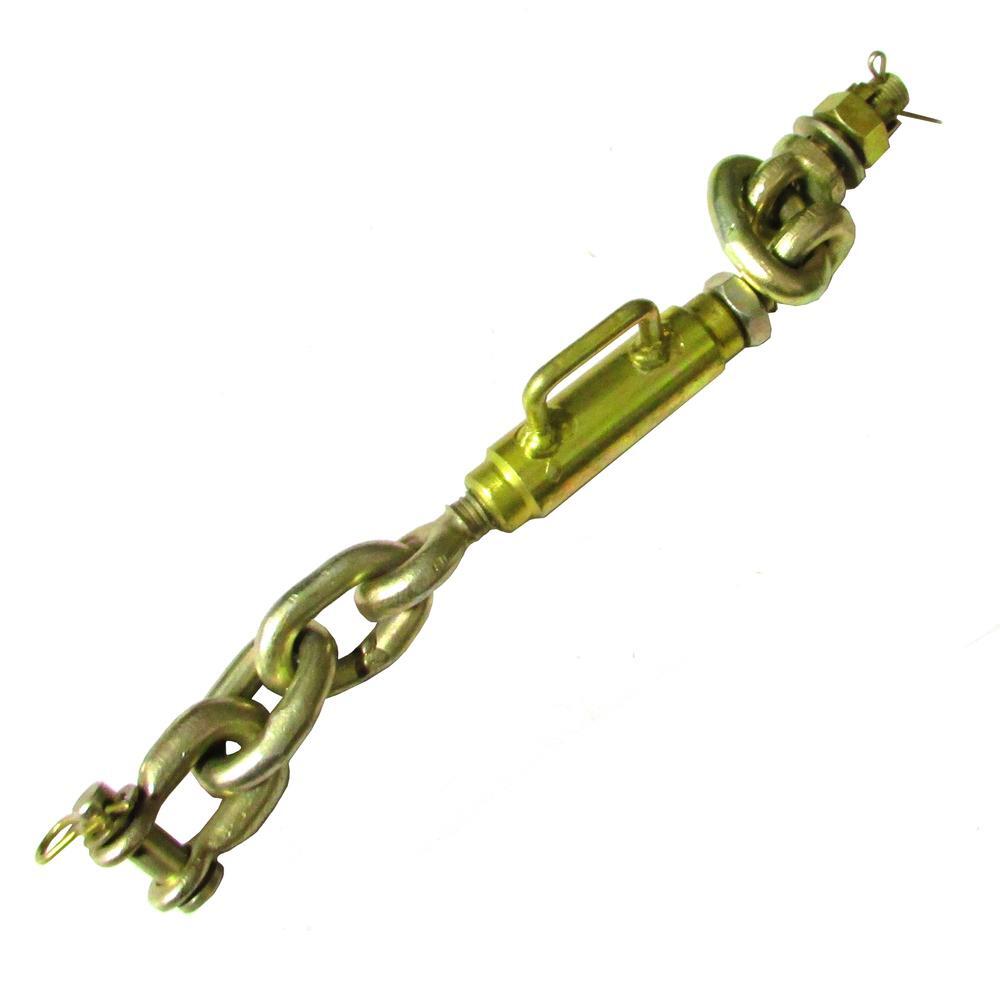 Universal Fit Turnbuckle 3 Point Hitch Sway Check Chain Stabilizer 11.75-13.50