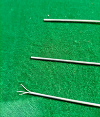 3pc Laparoscopic PCNL Tripronge Forceps 5FR 40cm Reusable Surgical Instruments