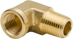 Legines 1/8 Inch Brass Street 90 Degree Elbow 1/8″ NPT 1/8, Pack Of 2,Brass