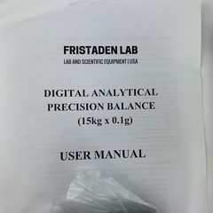 American Fristaden Lab Digital Precision Analytical Balance Scale 15kg x 0.1g