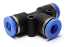 6mm (1/4 in.) Pneumatic Push in UnionTEE Fitting, Quick Connect, 900pcs
