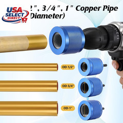 Copper Pipe Cleaner Set with Stainless Steel Brushes for Drill
