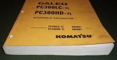 KOMATSU GALEO PC300LC-7L PC300HD-7L EXCAVATOR PARTS CATALOG BOOK MANUAL A85001-