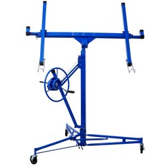 FOREOCELIV 11ft Drywall Lift Panel Hoist Jack Lifter 150 lbs Ceiling Wall Blue