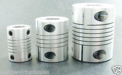 10mm x 12.7mm 1/2″ Aluminum Flexible Shaft Clamp Coupler Coupling Linear Motion