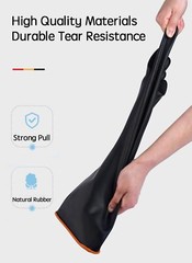 Rubber Latex Chemical Resistant Reusable Acid Alkali Gloves Safety Work Gloves
