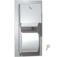 ASI 0031 Commercial Toilet Paper Dispenser, Recessed-Mounted, Stainless Steel w/