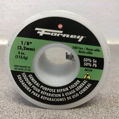 Forney 38109 4 oz Solid Wire Solder 0.13 in. D Tin/Lead 50/50