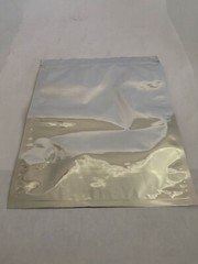(71) Ziplock Style Mylar Bags Silver On Both Sides 13-1/4” H 10-3/4” W