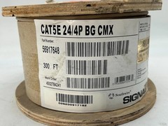 Southwire 300 ft. Tan 24/4 Solid CU CAT5e CMR-CMX Indoor/Outdoor Data Cable