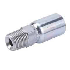 1/2″ Hose x 1/2″ NPTF Male Pipe Thread Hydraulic Hose End Crimp Fittings 12-Pack