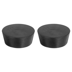 2Pcs Solid Rubber Stopper Tapered Seal Tube Stopper Plug 63x54x25mm Black