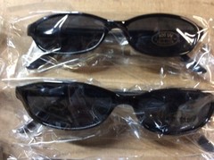 NEW ASSORTED BOX OF SUNGLASSES SUN GLASSES SET OF 9 GLASS COLORED SMALL LENS