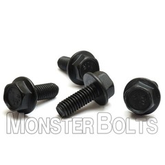 Bulk Qty 700 – M6 x 60mm Flange Bolts DIN 6921 CL 10.9 Steel Black Phosphate