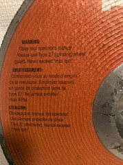 10 PCS- Box of Grinding Wheels-436698 Universal AG-D 7″ x 1/4″ x 7/8″ UP-Type 27