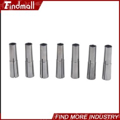 7PC Set MT2 Shank Round Collets Set #2 Morse Taper 2MT Chuck 1/8″ -1/2″