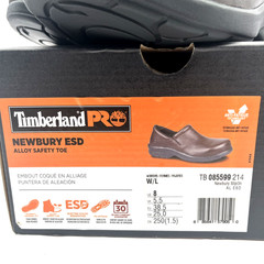 Timberland Pro Women’s Newbury Casual Alloy Toe Brown Work Shoes Size 8W