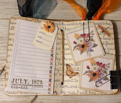Junk Journal Handmade Booklet Book Vintage “Cats and Girls” Pockets, Ephemera