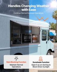 VEVOR 74×40 in Concession Window Aluminum Alloy Service Window for Food Truck