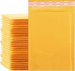 500 #000 4×8″ KRAFT BUBBLE MAILER PADDED ENVELOPES 4″ x 8″ 4×8 4in 8in