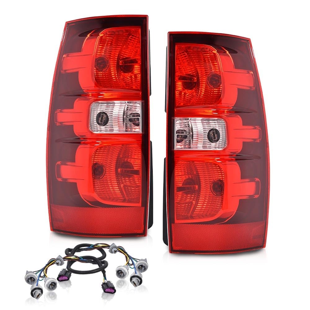 Red Tail Light Assembly,Tail Lamps Rear Lights,w/Blubs,Compatible with