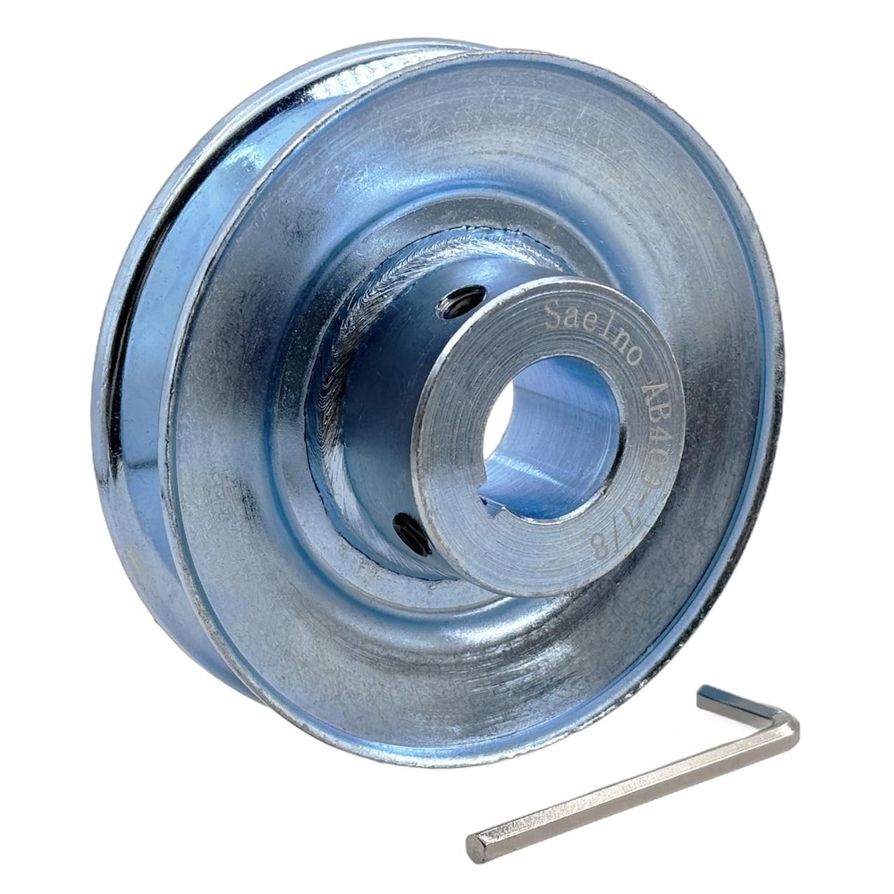 AB400-7/8 Single Groove Web Sheaves v Belt Pulley 4″ OD 7/8 inch boreMotor Pu…