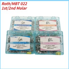 50Sets Dental Orthodontic Buccal Tube 1st 2nd Molar Roth/MBT 022/018 Mesh Base
