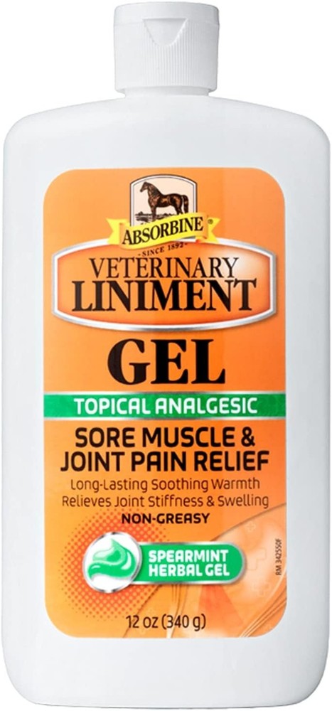 Absorbine Veterinary Liniment gel 12oz Gel muscle joint relief stimulates