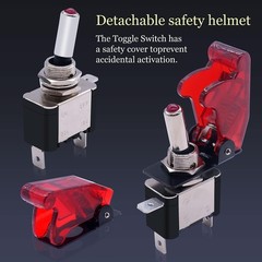 Twidec/3Pcs Rocker Toggle Switch 12V 20A Heavy Duty Racing Car Automotive Auto S