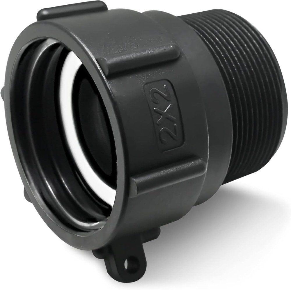 275 330 Gallon IBC Tote Adapter 2″ Female Buttress Coarse Thread X 2″ Male NPT P