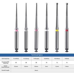 Dental Long Neck Microscope Endo Tungsten Carbide Bur RA 31/34MM Low Speed Drill