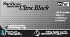 INNOVATIVE NITRIDERM® ULTRA BLACK PF, X-LARGE, 100/BOX, 10 BOXES/CASE, 1 CASE