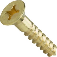 #2 x 3/4″ Flat Head Countersink Solid Brass Wood Screws Phillips Drive Qty 100